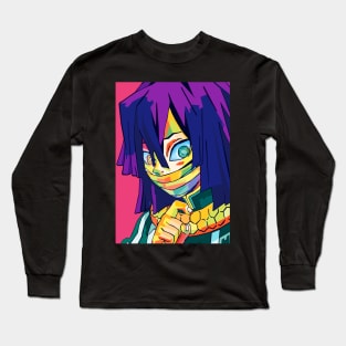 Anime Demon Hunter Pop Art Long Sleeve T-Shirt